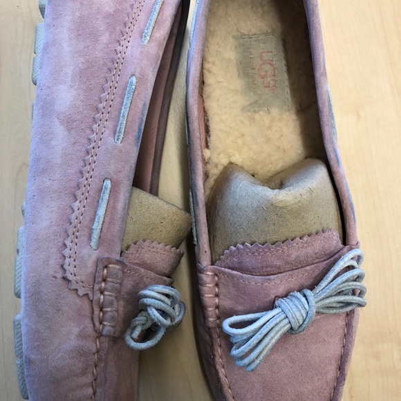 Pink and grey UGG loafers - Picture 4 of 7